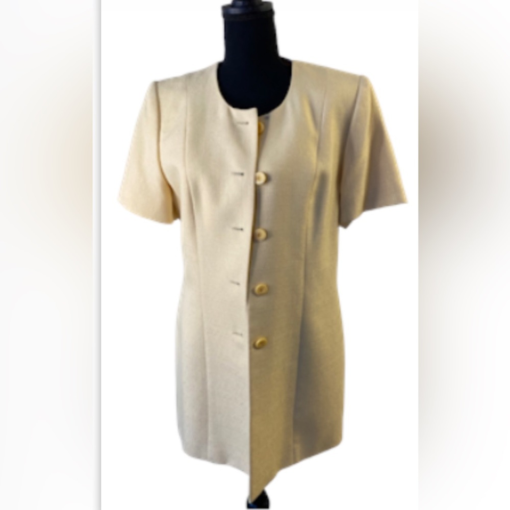 Le Suit vintage yellow women blazer‎